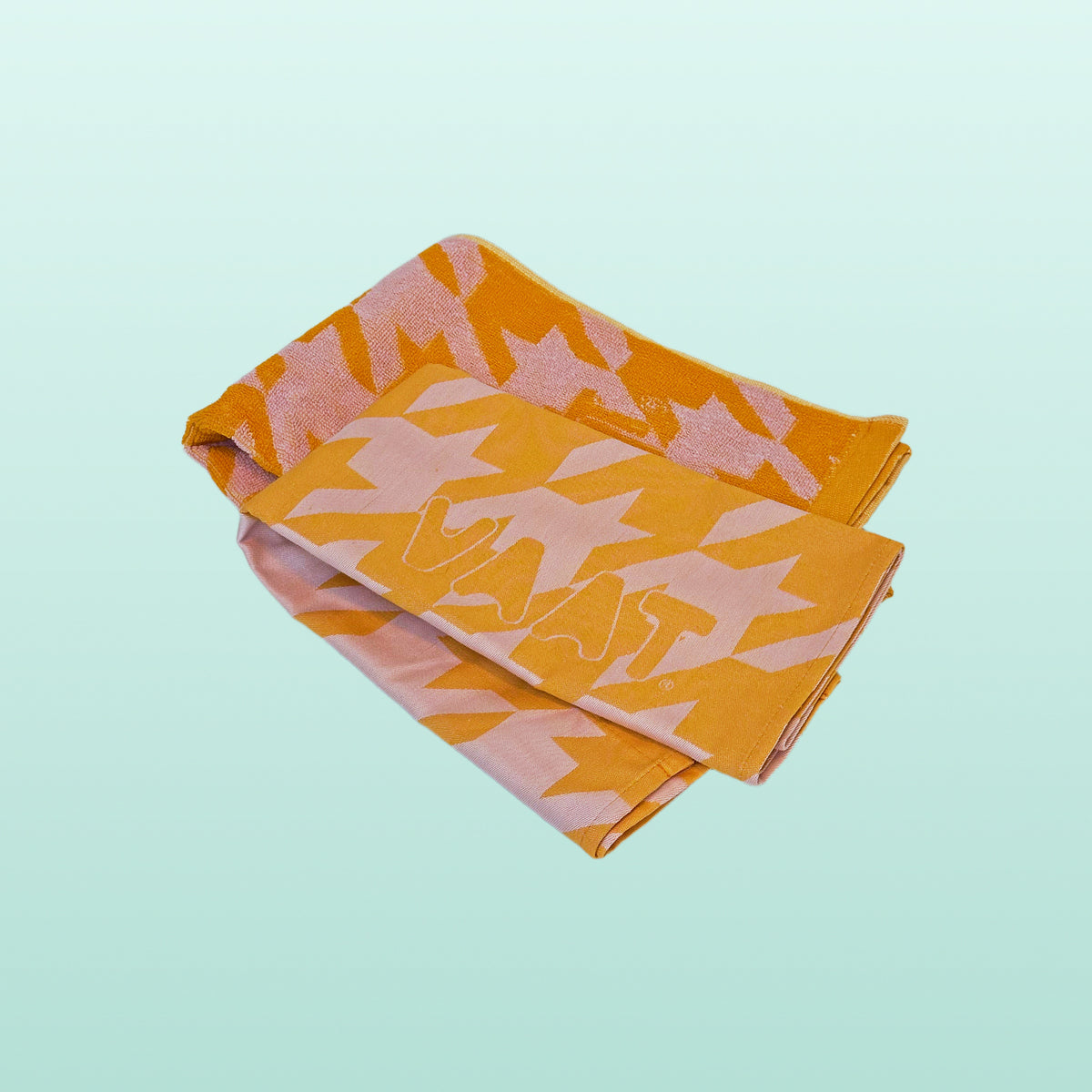 Vaat theedoek en handdoek set Oranje