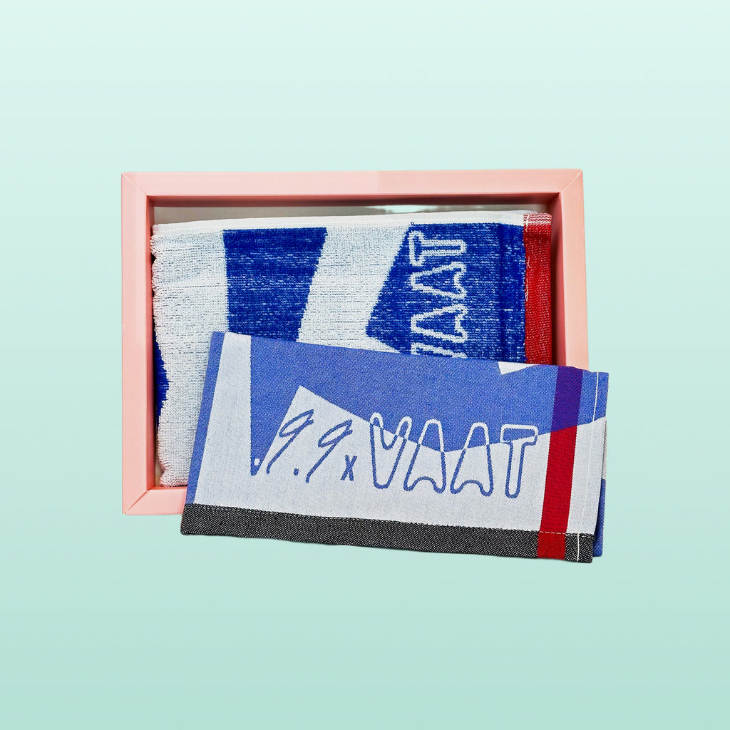 Vaat theedoek en handdoek set Blauw