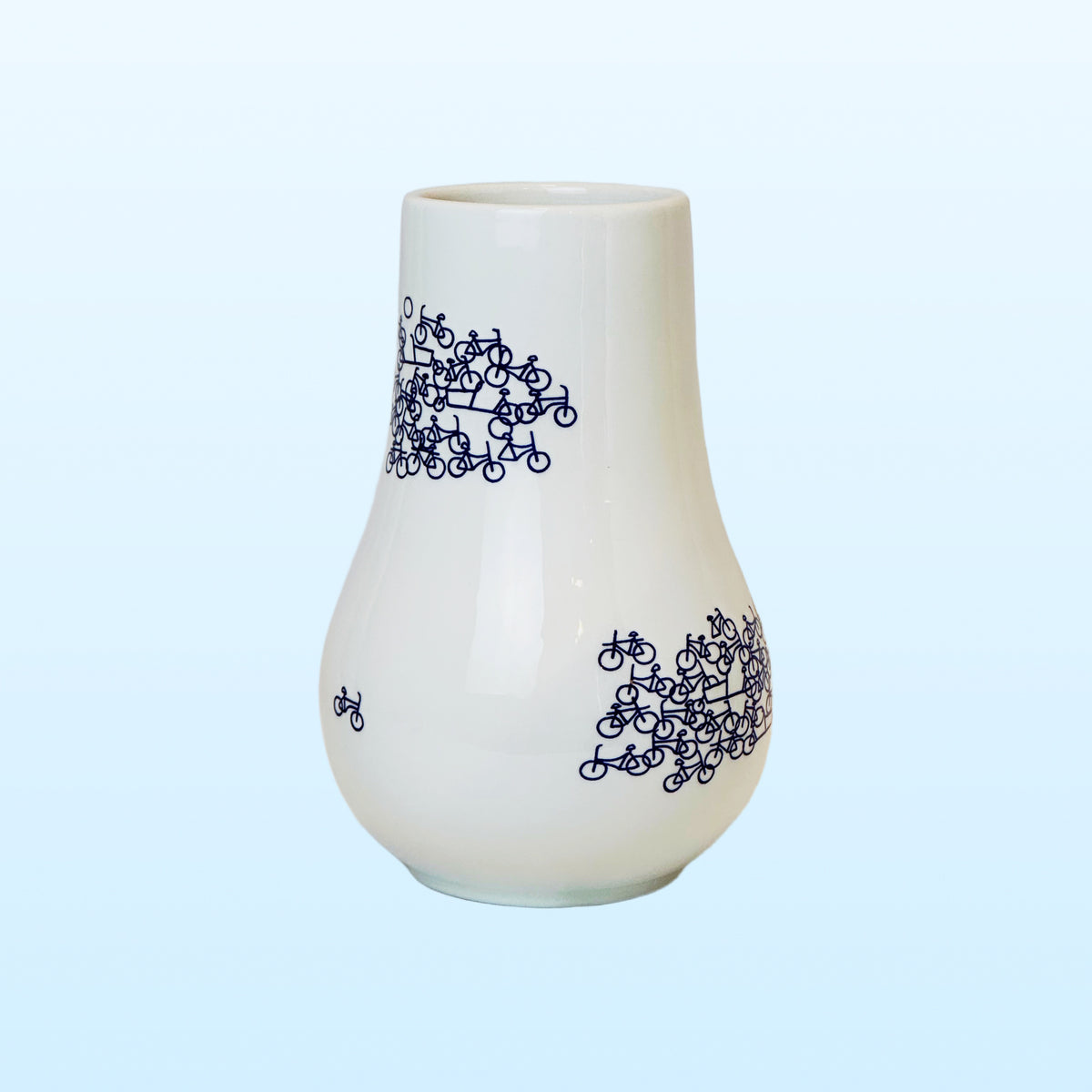 Heinen Delfts Blauw vaas De Blauwe Fiets nr. 1