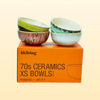 HKliving 70s ceramics xs schaaltjes Modernist (set van 4)